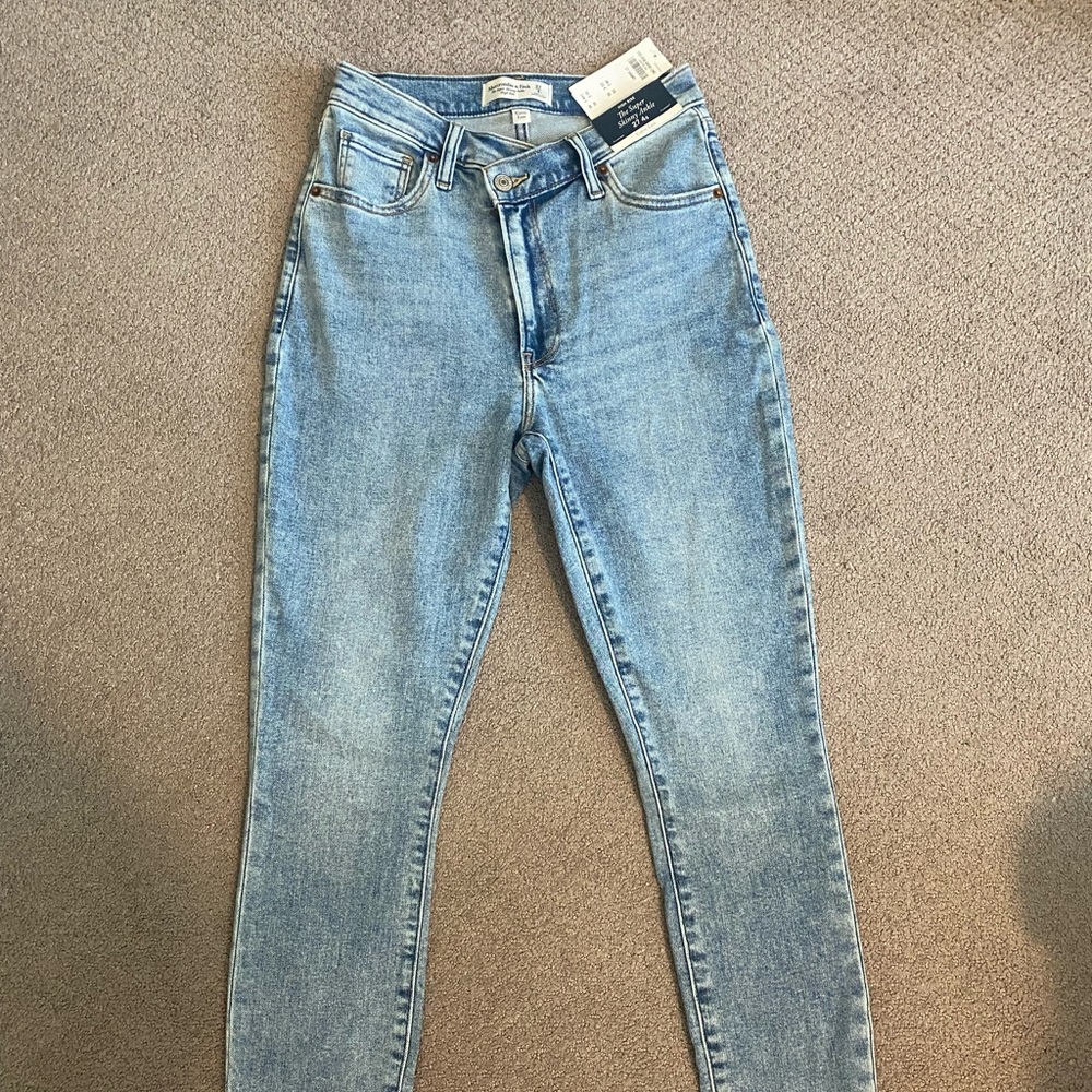 Abercrombie high rise The super skinny ankle Curve Love